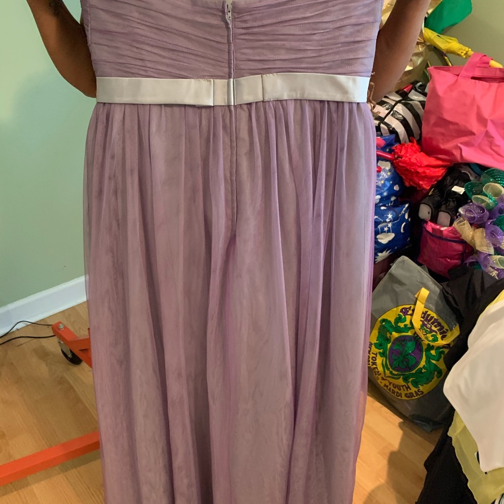 Long purple dress